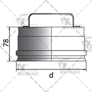 Ревизия (сталь 0,5 мм, диаметр 200 мм, матовая) RVvHR