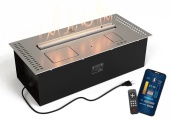 Автоматический биокамин Lux Fire Smart Flame 600 RC Inox