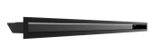 Вентиляционная решетка Kratki Люфт 6х100 черная, 45S