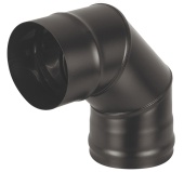 Колено Black (AISI 430/0,5мм) 90* 3-х секц. д.120 мм