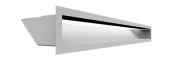 Вентиляционная решетка Kratki Люфт 9х80 белая, 45S