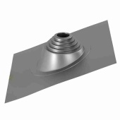 Мастер-флеш Везувий угловой, силикон, серебро №17 (д.75-200мм, размер 455х455мм)