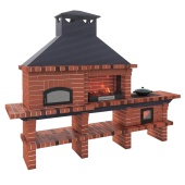 Печь-барбекю АристократЪ 750 Red Flame радиальный
