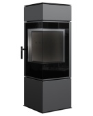 Печь-камин Kratki Thor 8 Termotec Black