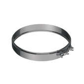 Хомут соединительный AISI 304 (сталь 0,5 мм, диаметр 120 мм, зеркальный)