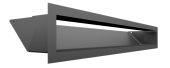 Вентиляционная решетка Kratki Люфт 9х60 графит, 45S