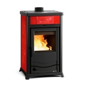Печь-камин La Nordica TermoRossella Plus Evo D.S.A 4.0 Liberty с т/о, бордовый