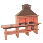 Печь-барбекю АристократЪ 730 Red прямоугольный