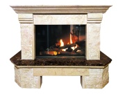 Облицовка каминная пристенная Madeira Aster Emperador (деревянная балка)