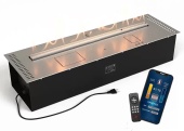Автоматический биокамин Lux Fire Smart Flame 900 RC Inox