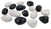 Керамические камни FireLord большие черно-белые 14 шт.