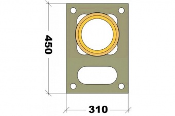Одноходовая керамическая система глазурированная  с вент-каналом D=140, комплект 6м