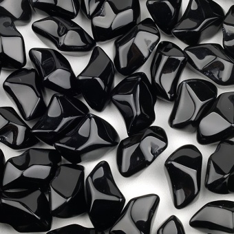 Декоративные кристаллы Fire Glass черные (1кг.)