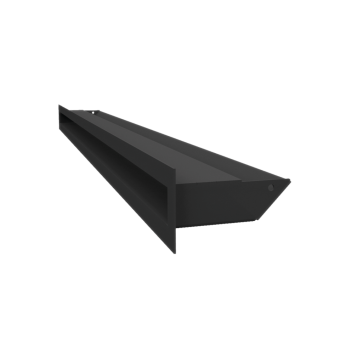 Вентиляционная решетка Kratki Люфт 6х100 черная, 45S