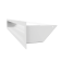Вентиляционная решетка Kratki Люфт 9х60 белая, 45S