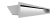 Вентиляционная решетка Kratki Люфт 9х80 белая, 45S