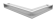 Вентиляционная решетка Kratki Люфт угловая левая 766х547х90 белая, 45S