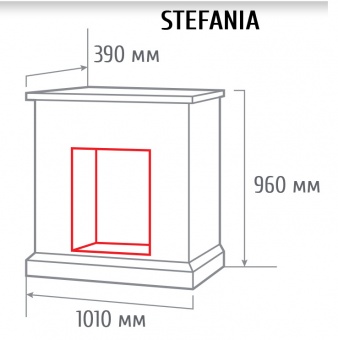 Электрокамин RealFlame Stefania WT с очагом 3D Oregan
