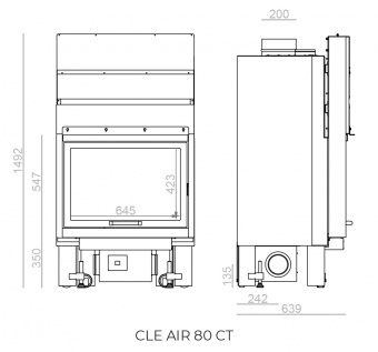 Топка Clementi Cle Air 80 CT