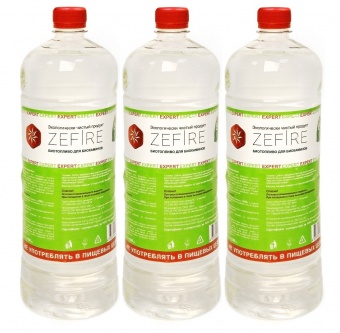 Биотопливо ZeFire Expert 4,5 литра (3 бутылки по 1,5 литра)