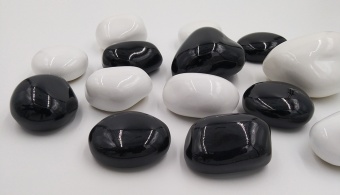 Керамические камни FireLord малые черно-белые 14 шт.