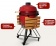 Керамический гриль-барбекю Start grill SG PRO-22 красный (56 см/22 дюйма)