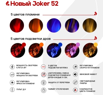 Электроочаг RealFlame Joker 52