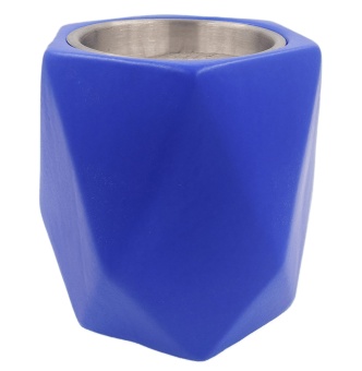 Керамический биокамин Premi Diamond синий матовый (с зажигалкой + 5 бутылок биотоплива)
