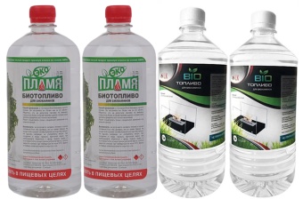 Биотопливо ассорти 4 литра (4 бутылки по 1 литру)
