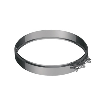Хомут соединительный AISI 321 (сталь 0,5 мм, диаметр 120 мм, матовый)