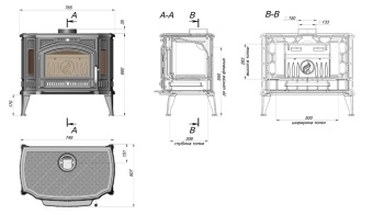 Печь-камин Fireway Flamenco