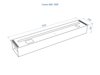 Автоматический биокамин Lux Fire Smart Flame 1500 RC Inox