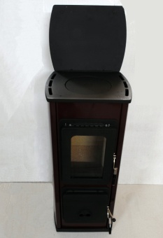 Печь-камин Thorma Milano II AT, Termoplate, бордовый