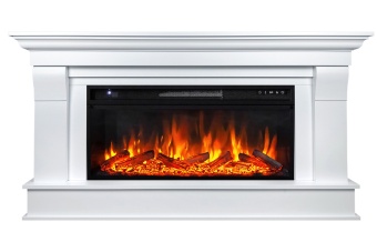 Электрокамин Royal Flame Monaco 42 (разборный) бьянко белый с очагом Vision 42 LOG LED