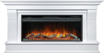 Электрокамин Royal Flame Monaco 42 (разборный) бьянко белый с очагом Vision 42 LOG LED