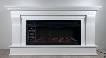 Электрокамин Royal Flame Monaco 42 (разборный) бьянко белый с очагом Vision 42 LOG LED