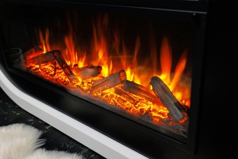 Электрокамин Royal Flame Monaco 42 (разборный) бьянко белый с очагом Vision 42 LOG LED