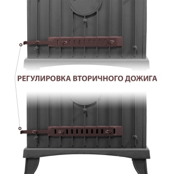 Печь-камин Везувий KZ-14 Р антрацит