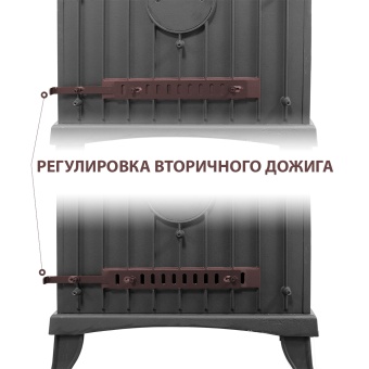 Печь-камин Везувий KZ-14 SР антрацит