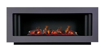 Электрокамин Royal Flame Line SFT серый графит с черным с очагом Design L1000RF 3D PS/LOG