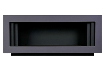 Электрокамин Royal Flame Line SFT серый графит с черным с очагом Design L1000RF 3D PS/LOG