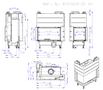 Топка Romotop Heat Silent L 3G L 81.51.40.25 левая