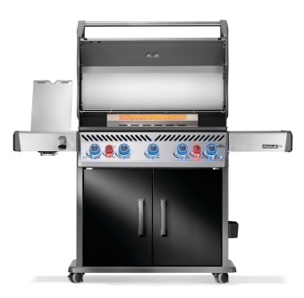 Газовый гриль Napoleon Rogue PRO-S 625 (черный, с ИК горелкой 3/3)