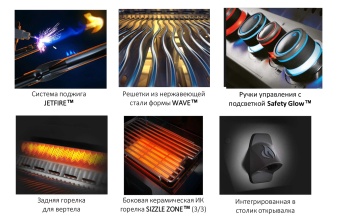 Газовый гриль Napoleon Rogue PRO-S 625 (стальной, с ИК горелкой 3/3)