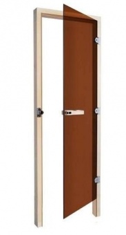 SAWO Дверь 730-3SGА, бронза, левая, без порога, 690mm х 1890mm коробка осина
