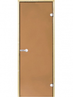 HARVIA Двери стеклянные 7/19 коробка сосна, бронза D71901М