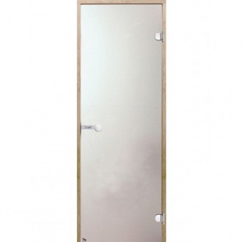 HARVIA Двери стеклянные 7/19 коробка сосна, сатин D71905М