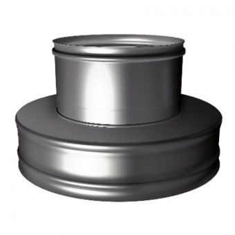 Переходник термо-моно с изоляцией 50 мм (двустенный, сталь 0,5 мм, диаметр 115 мм, зеркальная) PTvDR