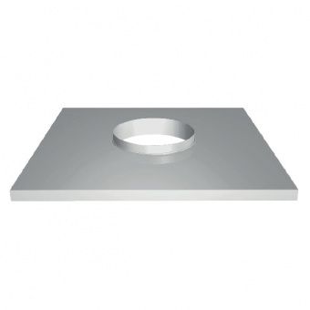 Фланец прямой с изоляцией (сталь 0,5 мм, диаметр 115 мм, зеркальная) FDvXX