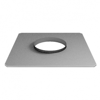 Фланец прямой без изоляции (сталь 0,5 мм, диаметр 200 мм, зеркальная) FHvXX